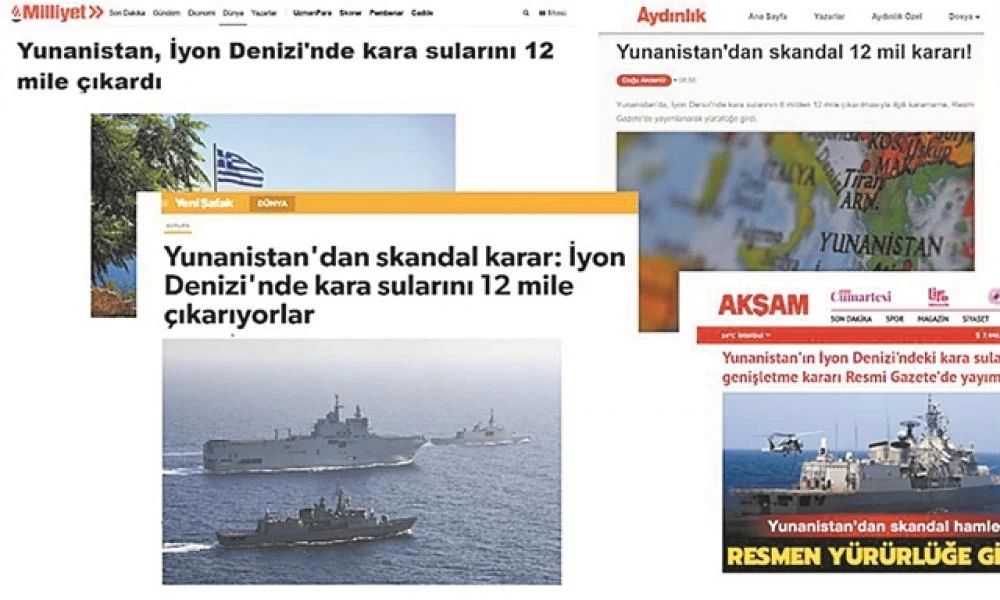 Ο τουρκικός Τύπος για την επέκταση των χωρικών υδάτων στα 12 μίλια στο Ιόνιο